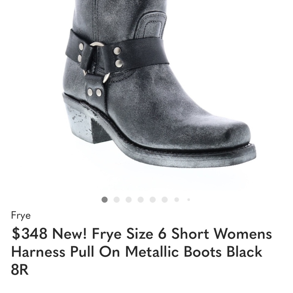 Frye Black harness pull on boots 8R (RESERVED) - Picture 6 of 6